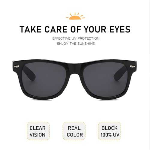 Image of 50 /100 Pack Bulk Sunglasses for Adult Retro 70s 90s Cheap Glasses for Party Supplies (50Purple, Black)