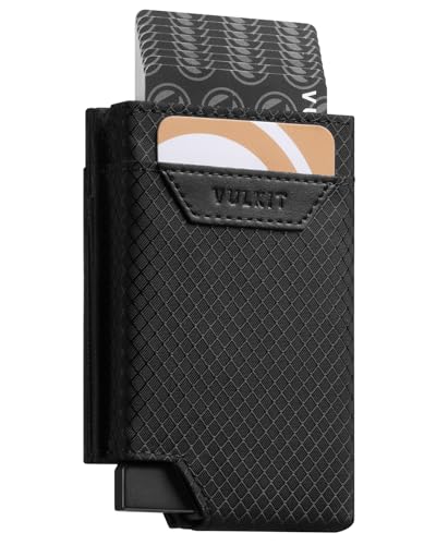 Image of VULKIT Bifold Pop up Card Holder with Money Compartment Business Card Case