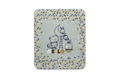 65011 - Coperta 110 x 140 cm colore: senape e grigio