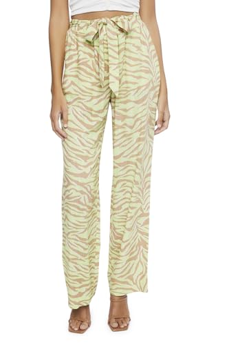 Forever 21 Women's Belted Zebra Print High-Rise Pants2