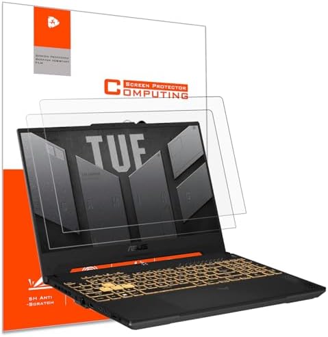 YINOVEEN 2 Pack 15.6 Inch Anti-Glare Screen Protector For ASUS TUF 15.6 Inch Gaming Laptop, ASUS VivoBook 15, ZenBook 15/ZenBook Pro 15, Rog Zephyrus G15, TUF A15 F15, Eye Protection Matte Filter
