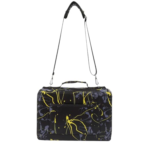 Image of 500 Individual-Slot Colored Pencil Organizer with Zippe - Art Storage Bag for Painters and Artists (Small Slots,Yellow Ink)