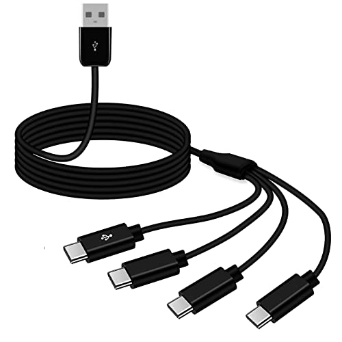 Cable de fecha para smartphone USB Tipo C divisor 4 en 1 largo LOKEKE 3