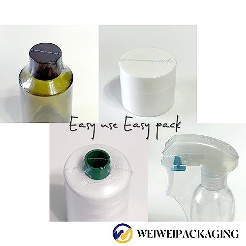 Image of WEIWEI - 200 PCS 5x9 inch Odorless PVC Heat Shrink Wrap Bags 100 Gauge Dome Shrink Bags