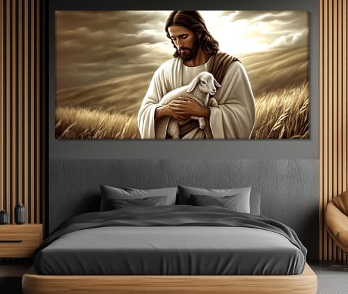 Fresque religieuse de Jésus cadeau idéal pour baptême communion et fête chrétienne - 2
