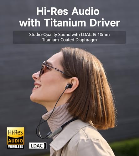 Image of Edifier W280NB Pro Neckband Wireless Headphones - Active Noise Cancellation,IP55 Waterproof, 23H Playtime,Hi-Res Audio with LDAC, Bluetooth 5.4 Wireless Earbuds - Black | -45dB Hybrid Active Noise Cancellation, Hi-Res Audio with LDAC, Bluetooth 5.4 Multipoint, 23H Playtime, Low Latency Game Mode