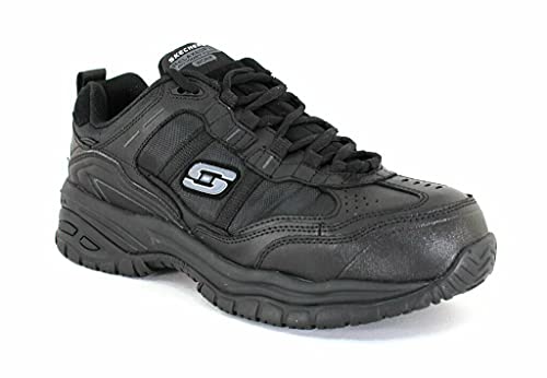 Skechers Uomo Work Relaxed Fit: Soft Stride - Grinnell Sneaker In Nero, Taglia 45.5 - 9