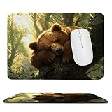 小型 ゲーミング マウスパッド ヒグマ頭 キーボードパッド マウスマット デスクマット 小型 ゴム底 エレコム 光学式 マウス対応 滑り止め 耐久性 良い おしゃれ かわいい 防水 サイバーカフェ オフィス最適 適度な表面摩擦 男性のプレゼント 30x25 cm jp-1201
