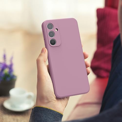 Image of Tobfit Silicone Phone Case for Samsung Galaxy A35, Durable Shockproof Phone Cover for Samsung Galaxy A35(Rose Purple)