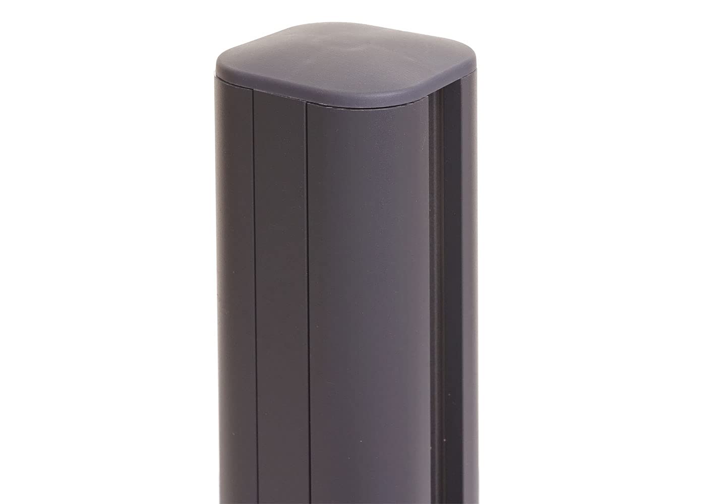 Mendler Aluminiowe słupki Sarthe-WPC, słupki słupki, system wtykowy - 98 cm, szare