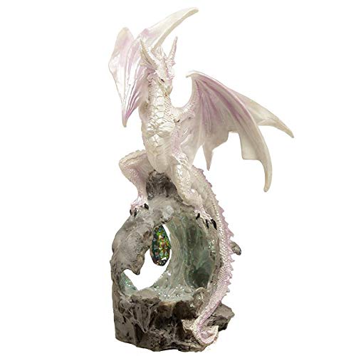 Puckator Winter Warrior Dragon-Dream Crystal, Mixed, Height 32cm Width 20cm Depth 15cm