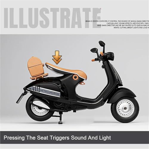 Vespa 946 rétro 1:12 cadeau idéal pour anniversaire de passionné de moto miniature en métal