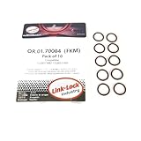 LINK-LOCK 10PCS FKM Viton OR.01.70004 O-Ring Gasket for Transmission Cooling Pipe 17228573882 17228511460 for BMW N57