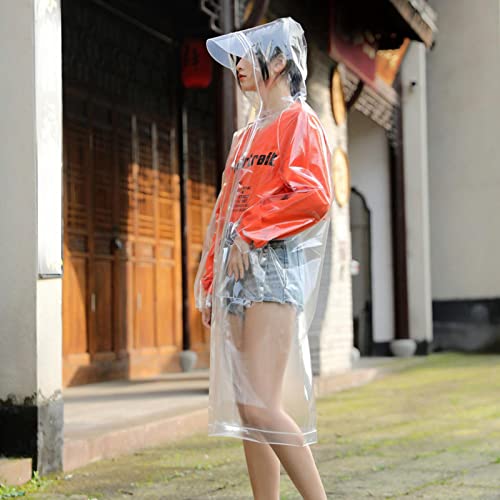 Imperméable transparent à capuche en EVA léger pour la marche - 6