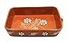 Vintage Portuguese Traditional Clay Terracotta Pottery Roaster Cazuela Made in Portugal (N.2 13 5/8 x 9 3/4 x 3 1/8
