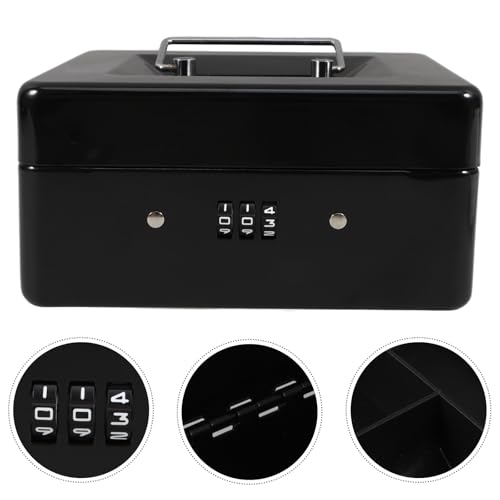 Coffre-fort portable petit format pour argent liquide et boîte à code en fer