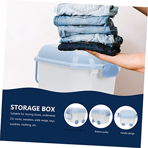 Cabilock 1Pccaixarodasarmazenamentobrinquedosportáteisdiversosrecipientecosméticoparacriançascomcaix