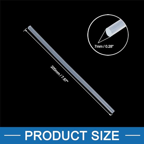 A ABSOPRO 7mm x 200mm Hot Glue Sticks Auto Body Paintless Dent Removal Repair Resin Clear (Set of 20)