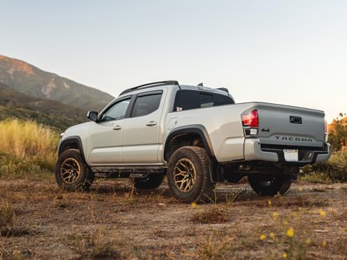 Image of RockTrix RT107 18 inch Wheel Compatible with Toyota 2001+ Tacoma, 6x5.5 inch 6x139.7, 18x9-12mm Offset, 4.5 Inch Backspace, 106.1mm Bore, Bronze, Also fits 2002+ 4Runner, FJ Cruiser, 2022+ Tundra