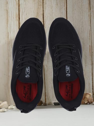 Image of Lancer Mens BOSS-2BLK-DGR Black Running Shoe, 9