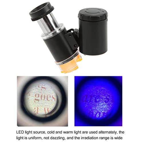 Image of Mini Microscope, 60x Portable Handheld USB Microscope Camera, Telescopic Design, Wide Irradiation Range(9882(RD) 2 Black)