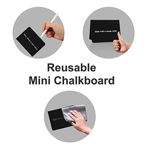 Juubdm 12Pcs Mini Chalkboard Signs For Food,Reserved Table Signs, Easy To Write And Wipe Out,Small Chalkboard Signs For Small Chalk,Food Labels For Party Buffet, Place Cards And Event Decorations #TOP2