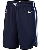 Dallas Mavericks Youth 8-20 Offizielle Swingman Dri-Tek Performance Shorts, Dallas Mavericks Navy Statement Edition Shorts, XL