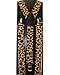 Outer Rebel Fashion Suspenders- Brown Leopard