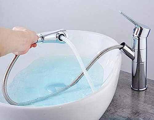 Robinet de lavabo mitigeur eau chaude froide chrome pour évier - 5