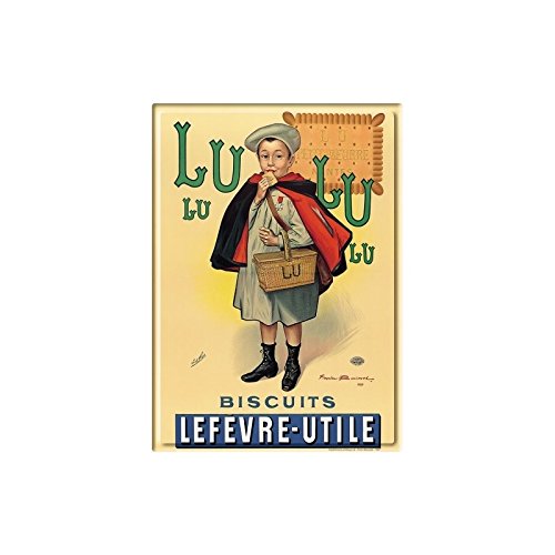 Editions Clouet 29089 - Petite Plaque métal 15x21 cm Biscuits LU - Petit écolier Cover