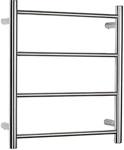 Bathroom Wall heaterTowel WarmerTowel Warmer, Electric Heated Drying Racks for Bathroom Stainless SteelPolished Wall Mounted 4 Bars BathTowel Heater Bathroom Accessories (Plugin image 3