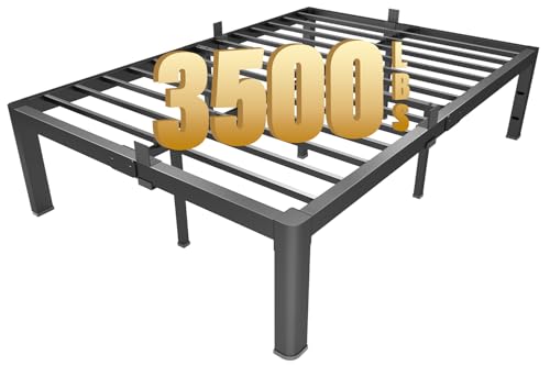 yookare 14 Inch Queen Metal Platform Bed Frame Round Corner