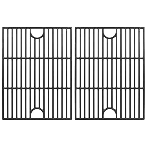 TAILGRILLER Cast Iron Cooking Grid Replacement for Kenmore, Kmart, Nexgrill 720-0830H 720-0783E, 5 Burner 720-0888N 720-0888 720-0697, Uniflame, Uberhaus Gas Grills and Others, Set of 2 Cover
