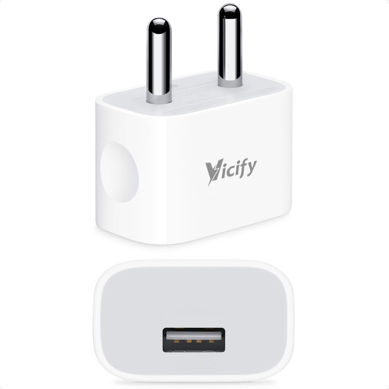 5 Watt Charger Compatible with Apple iPhone 5, 6 Plus, 6s, iPhone 7, 8 Plus, X XR XS Max, SE | Compact USB Adapter-image-29