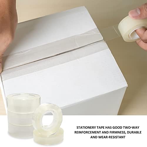 5 rolls of scotch tape, invisible tape, office study stationery tape, super sticky easy-tear tape for home, office, gift wrapping, etc.