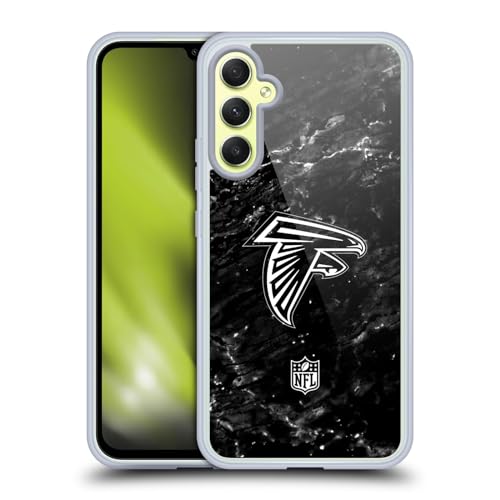 Head Hülle Designs Offizielle NFL Marmor Atlanta Falcons Artwork Gel Handyhülle Hülle [Militärischer Schutzgrad] Kompatibel mit Samsung Galaxy A34 5G
