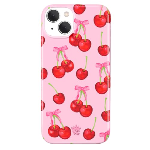 VELVET CAVIAR for iPhone 15 Plus Case - Compatible with MagSafe - 10ft Drop Tested - Pink Bows, Sweet Cherry