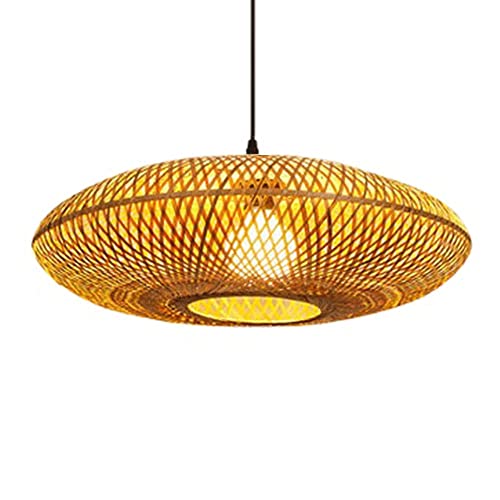 Lustre lanterne japonaise en rotin tressé pour réchauffer l'ambiance de votre salon