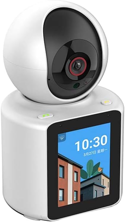 ELTERAZONE Indoor Security Camera 1080P Full HD WIFI Video Calling PT Camera,AI Auto Tracking,2.8inch HD Display and two-way video calling, Human/Pet AI Ideal for Baby Monitor/Pet Camera/Home Security