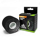 Alpine Armor - Blister Tape for Effective Blister Prevention, Weather-Resistant Running Tape for Sports, Hiking & Other Activities, 20 Black Nylon Precut Strips for Any Prone Area of the Body