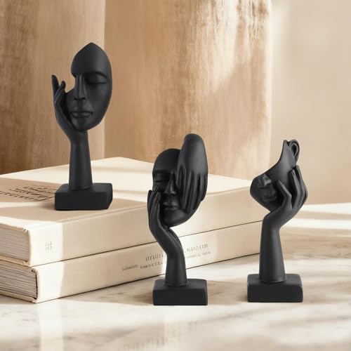 Set de 3 Estatuas Pequeñas Pensador Decoración Abstracta miniatura 2