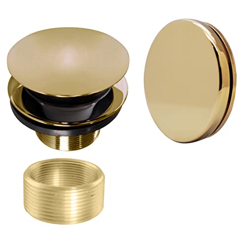 Westbrass A98HRK-01 Universal Fine or Coarse Thread Tip-Toe Bathtub Drain Trim with Illusionary...