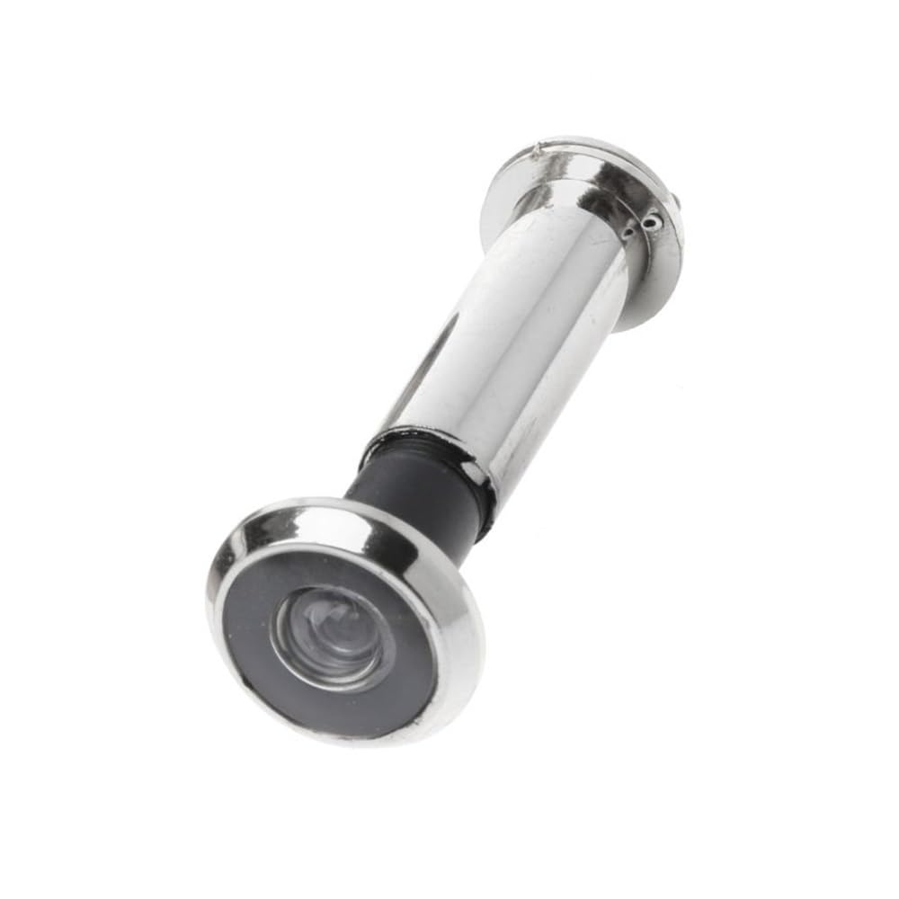 Judas numérique grand angle pour porte d'entrée, judas de porte numérique en acier inoxydable, judas à 200 degrés, judas avec couverture d'intimité rotative robuste (argent, 10 pièces)