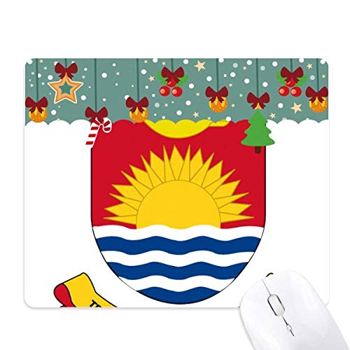 Alfombrilla de ratón de Kiribati con escudo nacional para oficina y escritorio