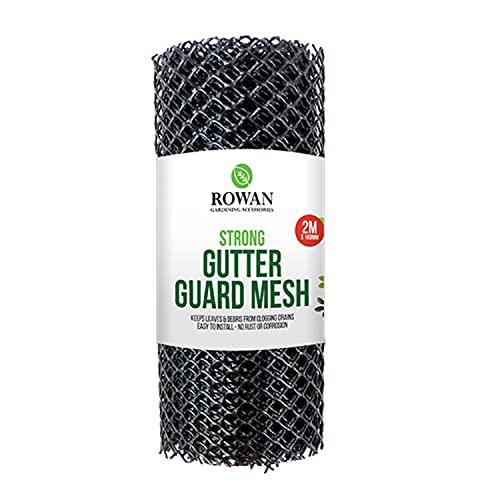 2M Gutter Guard Mesh | Protector Covers for Gutters Downpipe | Block Drain Clog Leaf Debris Drain Covers Outdoor