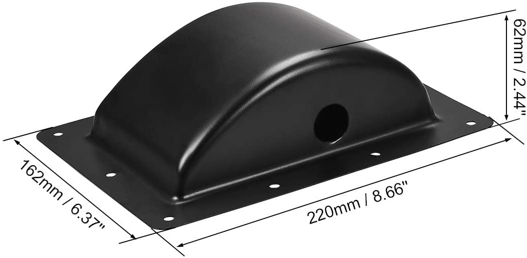 XYWHPGV Encastré Haut-Parleur Poignée Grap Holder Pocket Style Remplacement Haut-Parleur Audio Cabinet Box Poignées Métal Noir 2pcs(f72f9 30880 3d144 a00ca 9f17c 9095b