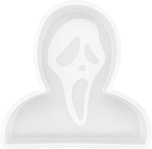 Sream Ghost Car Freshie - Molde de silicona para Halloween, molde de fundición de resina para aroma, perlas de jabón, velas, arcilla, decoración