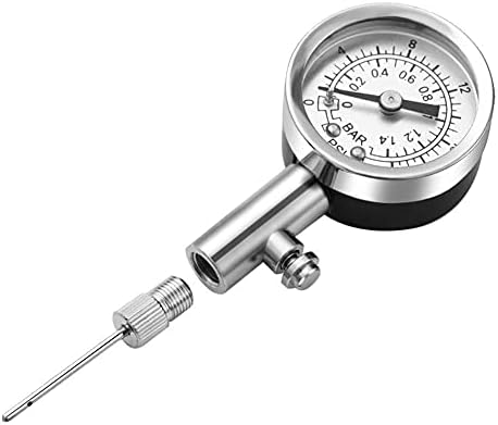 Nrpfell Air Pressure Gauge for Balls Soccer Ball Pressure Gauge Air Watch Football Volleyball Basketball Barometers