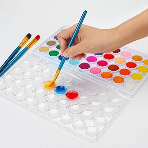 36 Colors Watercolor Paint Set with 12 Brushes, FUBARBAR Water Color Art Painting Drawing Supplies for Kids, Children, Artists, Adults, Beginners Pan Acrylic Non-Toxic - Thumbnail 4
