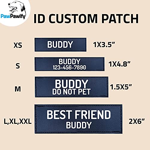 Pawpawify Personalized No Pull Dog Harness With Custom Name And Phone Number By Pawpawify, Heavy Duty Pet Vest To Prevent Tugging, Pulling, Or Choking, Training And Walking S Chest 20-25In Color Grid thumb #1